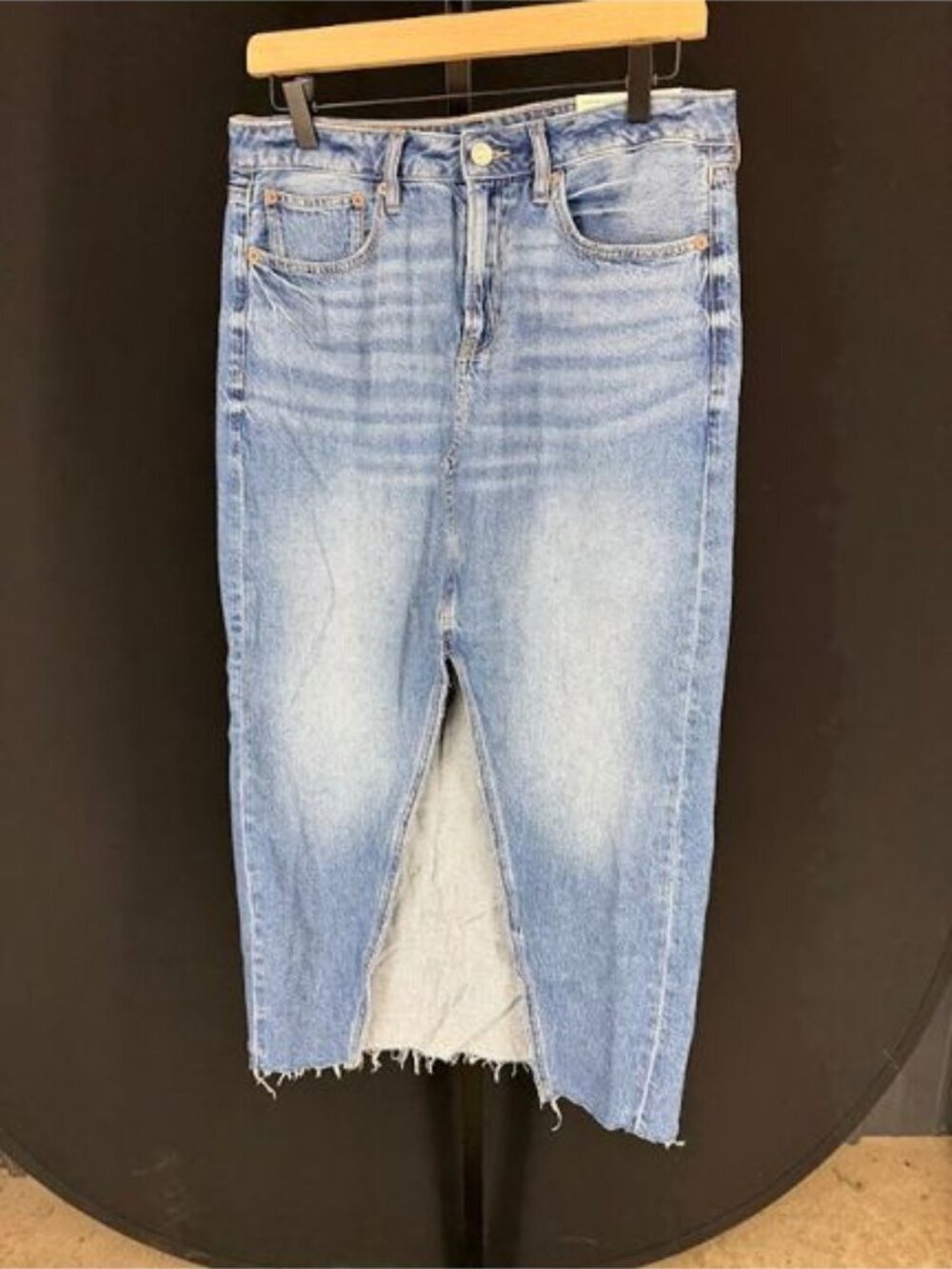 American Eagle Low Rise Comfort Stretch Waistband Denim Skirt